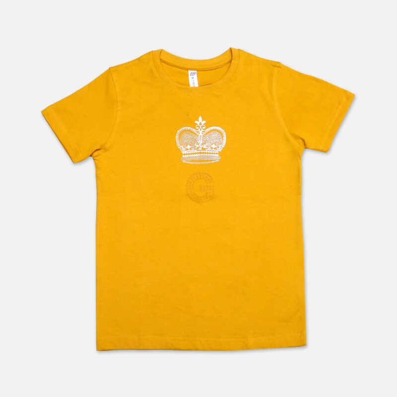 Boys Round Neck T shirt(Yellow)
