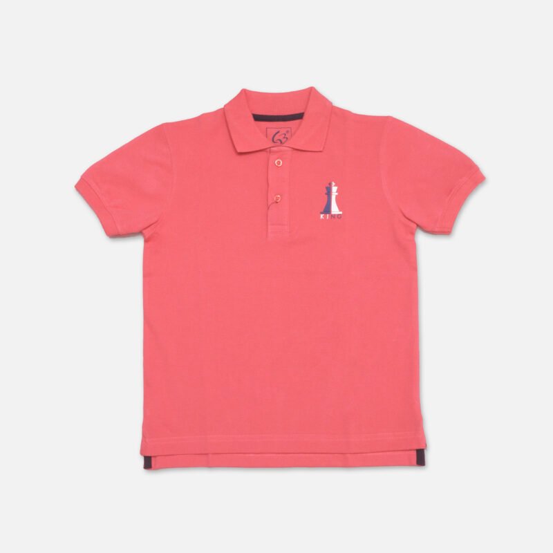 Boys Polo T shirt(Pink)