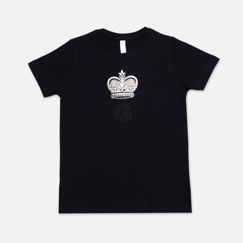 Boys Round Neck T shirt(Black)