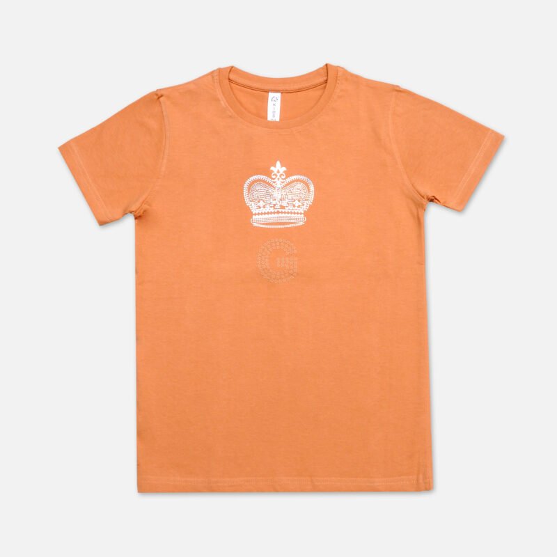 Boys Round Neck T shirt(Orange)